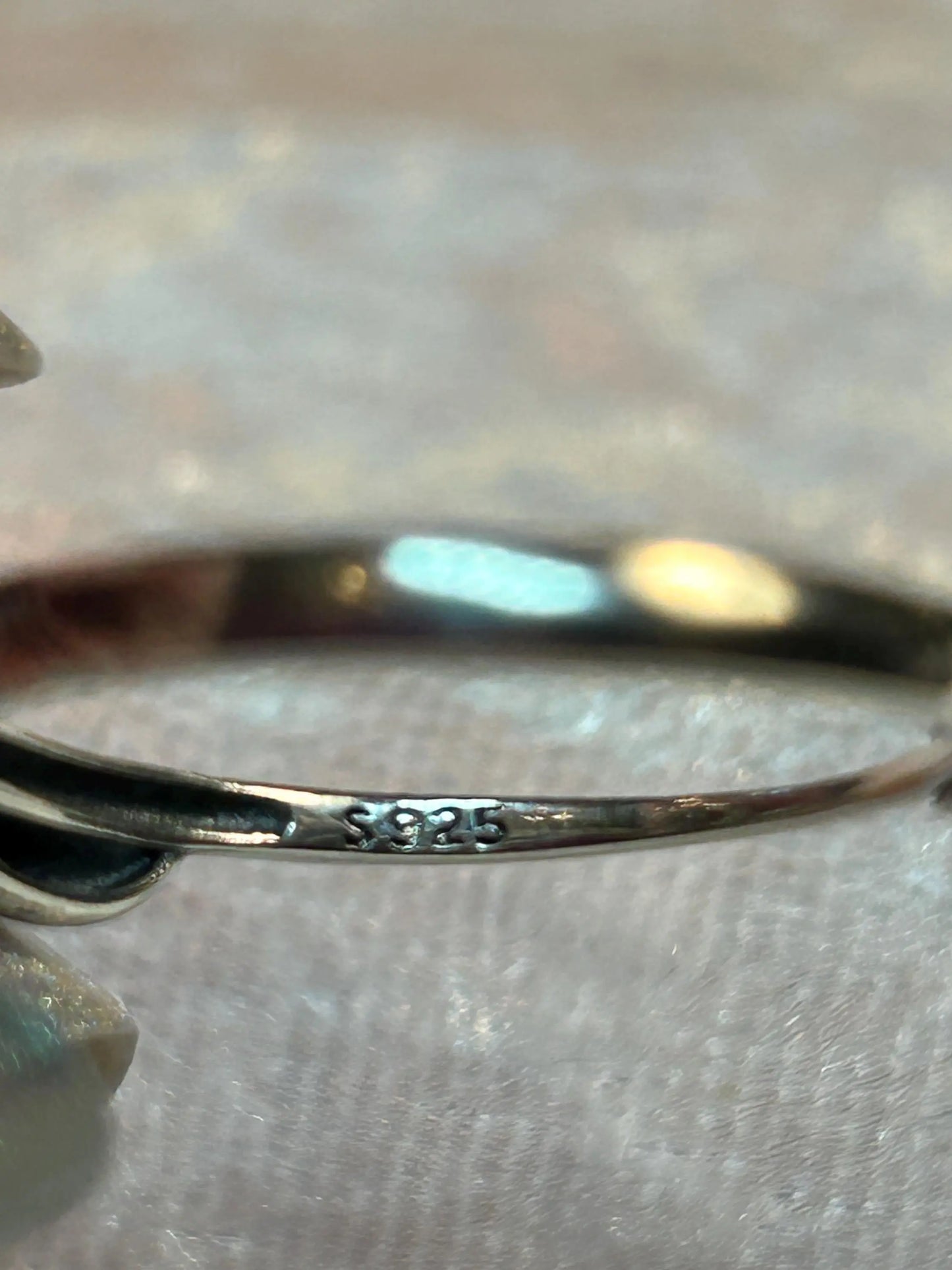 Cute Fox Ring with Rabbit Hair Quartz Gemstone • 925 Sterling Silver • Adjustable • Gift Box Celtic Dragon Jewellery