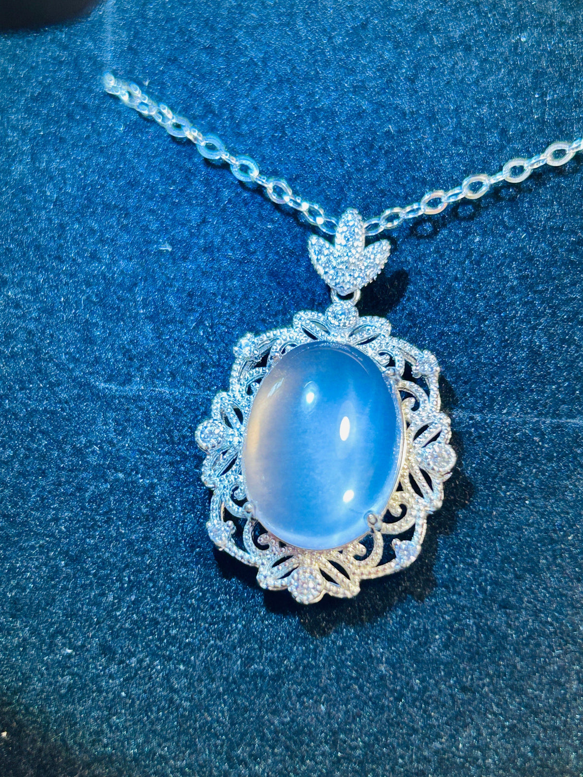 Oval Star Rose Quartz Pendant in 925 Sterling Silver with CZ Accents Celtic Dragon Jewellery