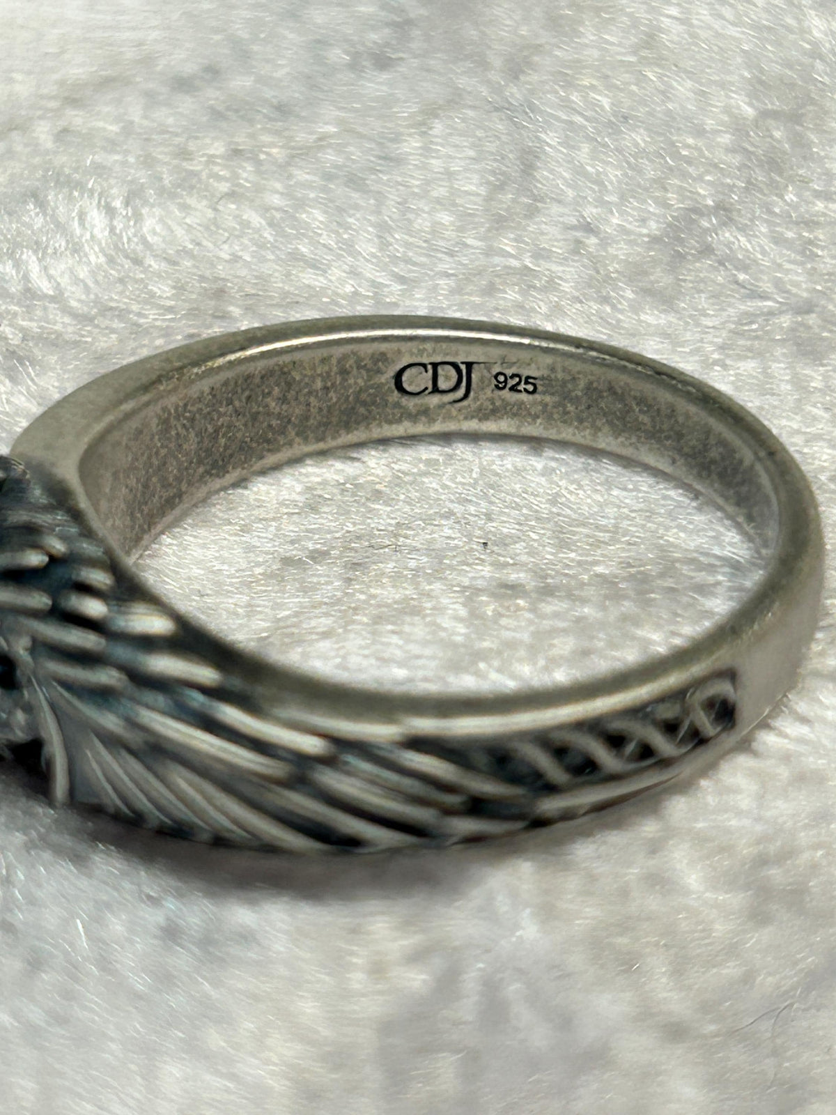 Dragon Ring with Purple CZ, in 925 Sterling Silver - Exclusive Design Goth Jewellery Celtic Dragon Jewellery