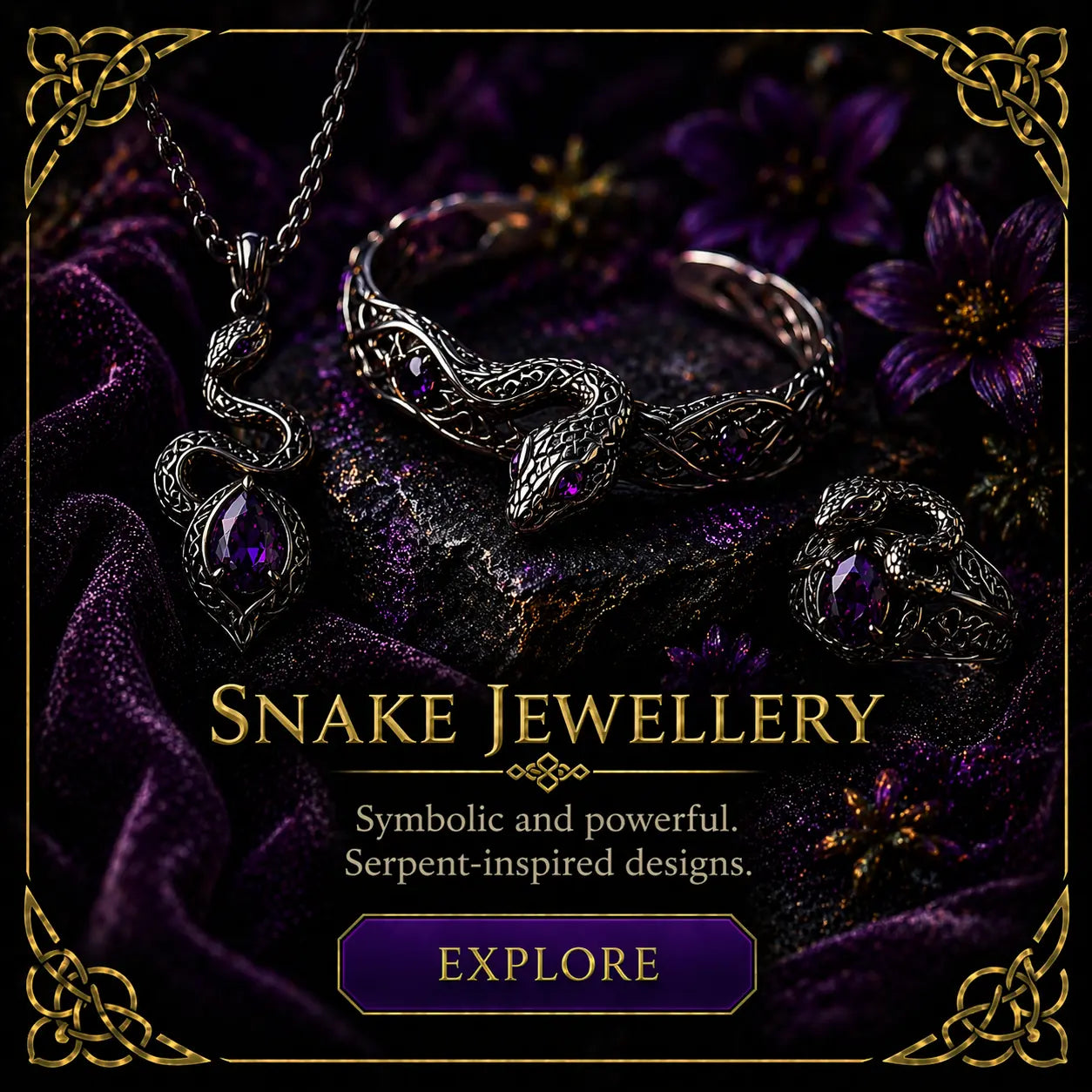 Sterling Silver Snake Jewellery
