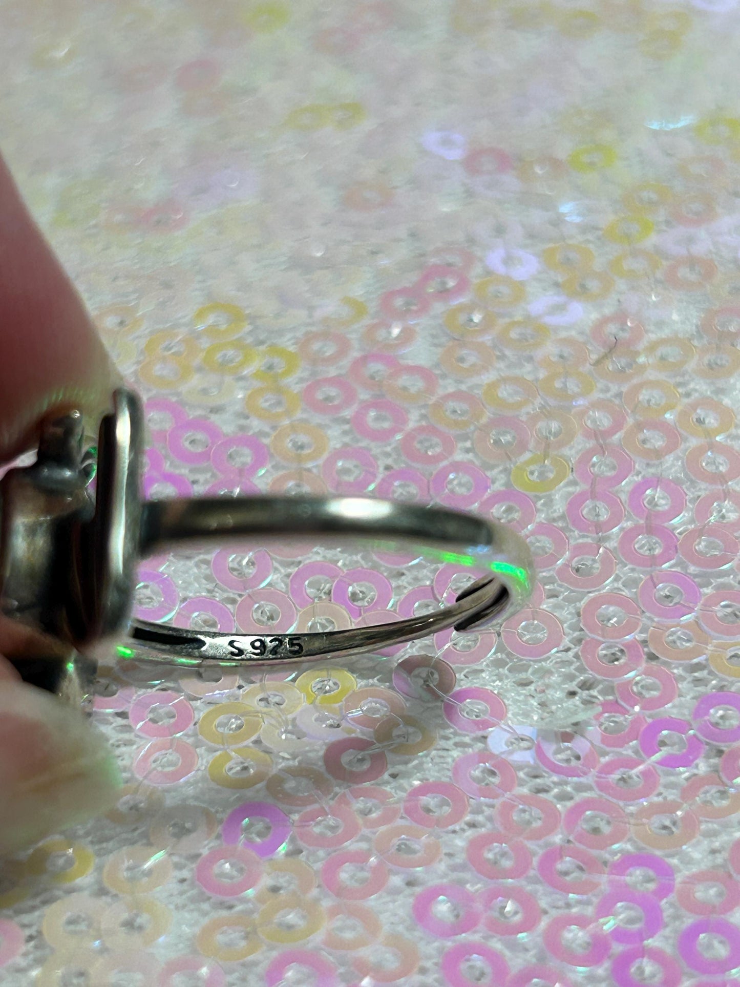 Dragon Ring: 925 Silver with Gold Rutilated Quartz