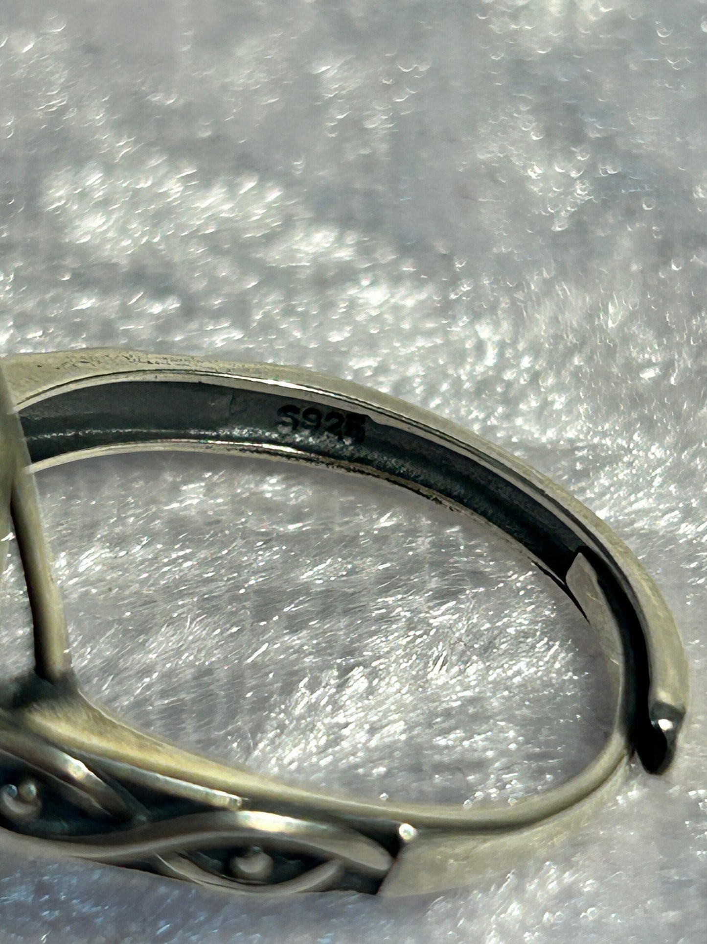 Chunky Labradorite Ring • 925 Sterling Silver • Adjustable • Gift box