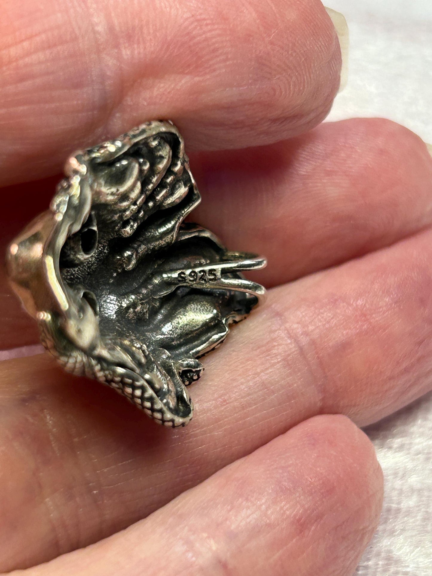 Medusa Pendant with Citrine Gemstones • 925 Sterling Silver • Gift Box
