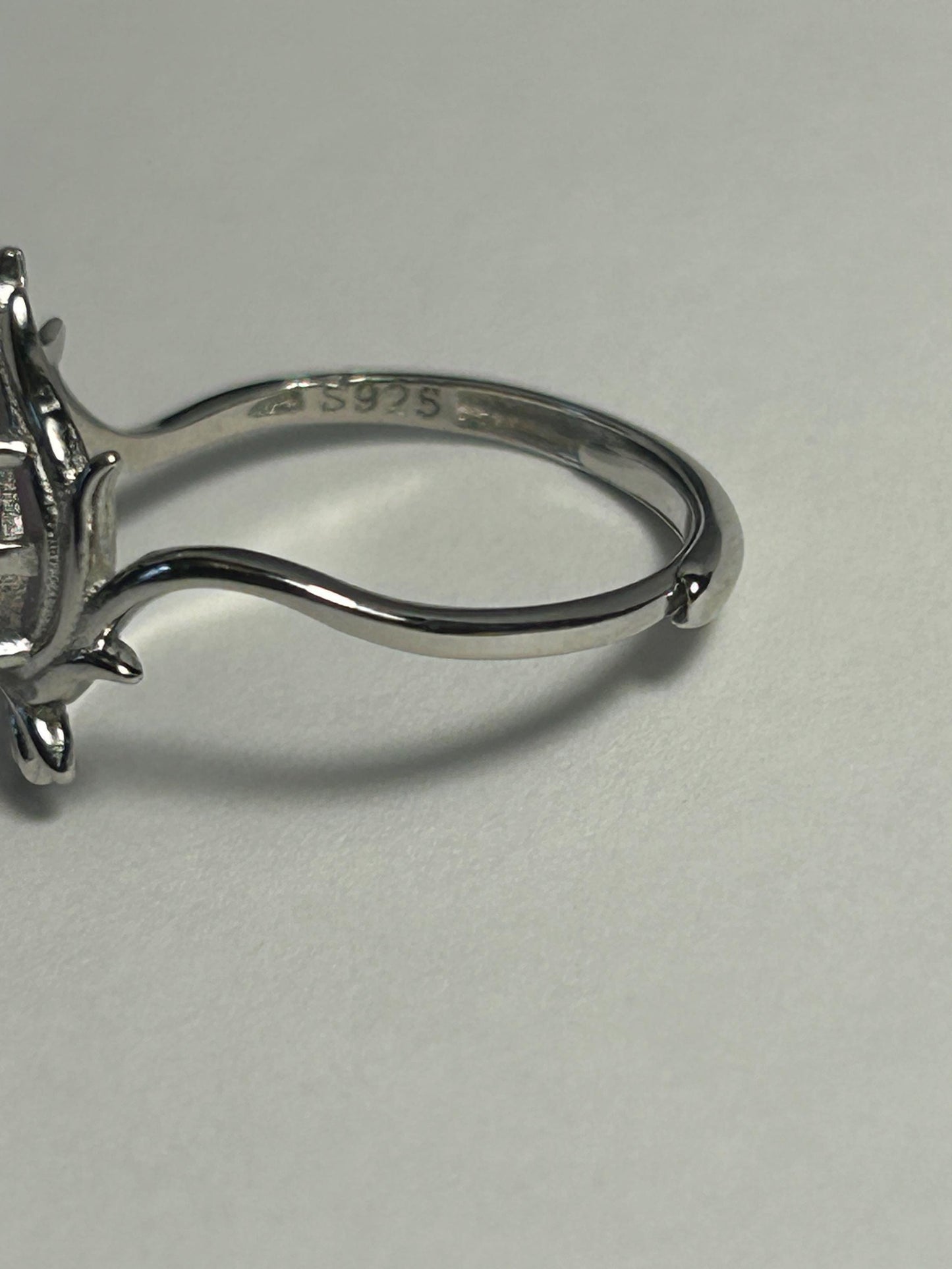 Winged Amethyst Ring in 925 Sterling Silver - Adjustable Dark Angel Jewellery