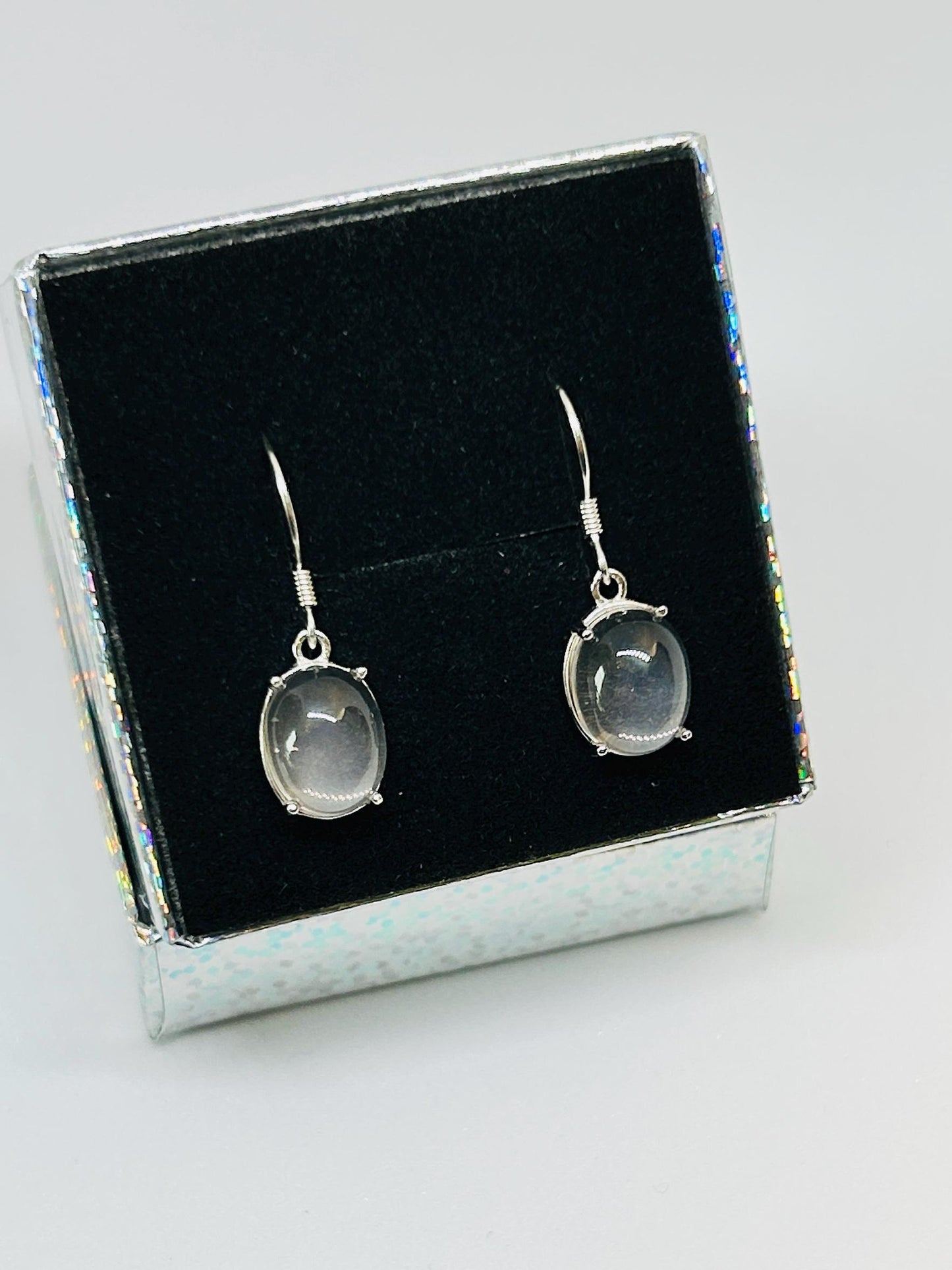 Rose Quartz Dangle Earrings - 925 Sterling Silver Jewellery