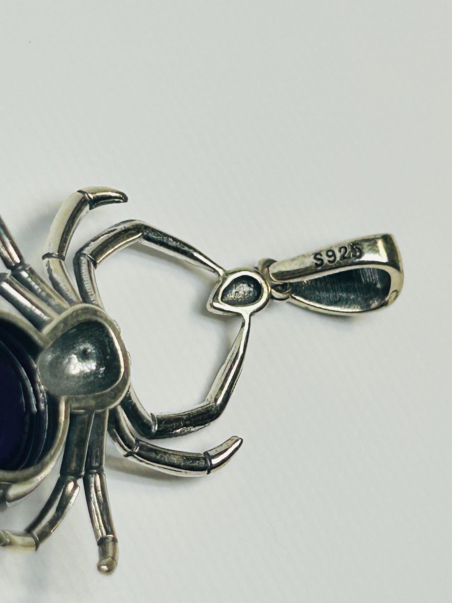 Spider Pendant with Amethyst Gemstone in 925 Sterling Silver Celtic Dragon Jewellery