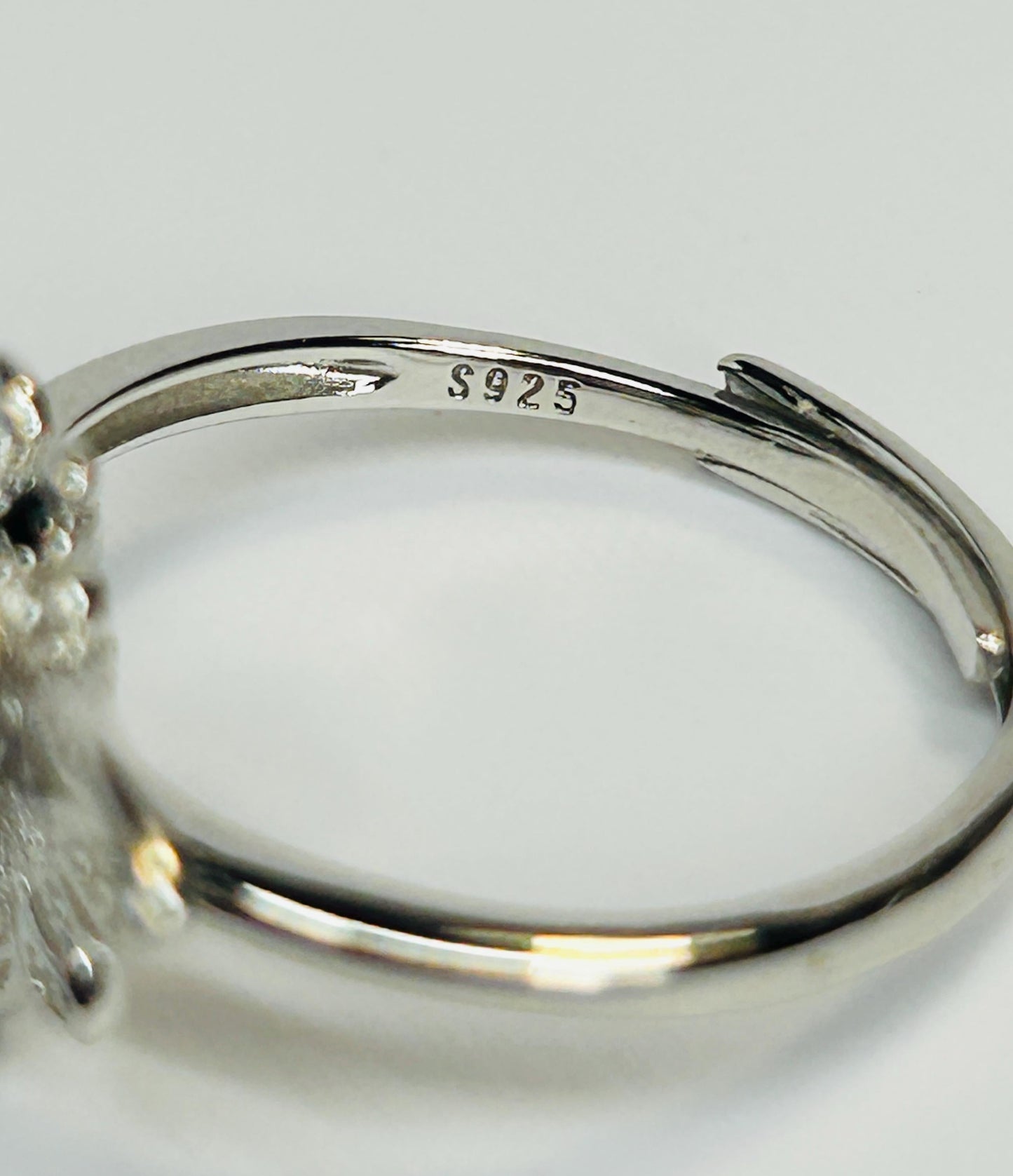 Amethyst Honey Bee Ring - 925 Sterling Silver - Adjustable CZ Bee Jewellery Celtic Dragon Jewellery